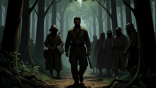 The Armed March from "The Last of the Mohicans". The Armed March A changed position David receives a weapon and travels with the rescue party rather than as a captive.