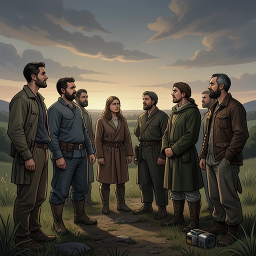 The Party's Fractured Responsibilities from "The Last of the Mohicans". This flow traces how the party's different obligations pull its members toward protecting, escaping, or carrying news as the siege closes.