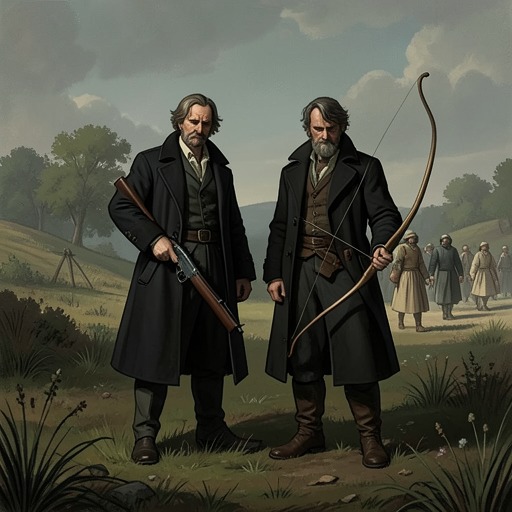 Hawkeye and Chingachgook’s Alliance from "The Last of the Mohicans". This thread follows the partnership of Hawkeye and Chingachgook from practical cooperation in battle to mutual support after Uncas’s death.