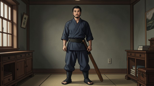 沉着自如地运用,《五轮书》中的场景。灵活精熟 摆脱旁门干扰 多年的研习应使修行者不易受到干扰和借来的习惯左右。宫本武藏将这种自由视为苦修所得的纪律,而非随意的即兴发挥。 战胜自我 学习者的进步,首先要与昨日的自己相比,其次才是与另一位斗士相比。当判断与行动都变得可靠,技艺便日渐成熟。