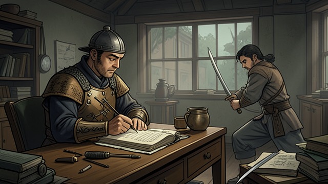 The Twofold Way from "The Book of Five Rings". Pen and Sword Complementary Disciplines The warrior’s Way joins literary cultivation and martial practice. Neither side excuses neglect of the other.