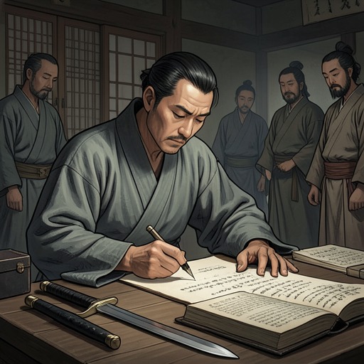 The Making of The Book of Five Rings from "The Book of Five Rings". This thread traces the circumstances and purpose of Miyamoto Musashi’s written presentation of his school.