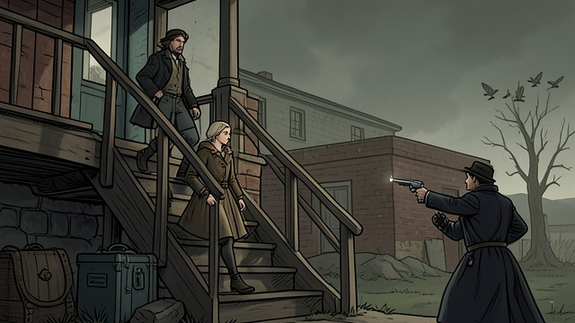The Gunfight Above from "Miss Peregrine's Home of Peculiar Children". The Gunfight Above An unstable ascent Jacob and Emma climb the swaying lighthouse stairs while Golan holds the birds and threatens to throw them away.