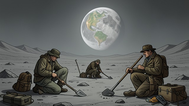 A Moon Built by Settlers from "The Dispossessed". The Costs of a New World A chosen desert The settlers leave a fertile world for a barren moon in order to build a society without political and economic…