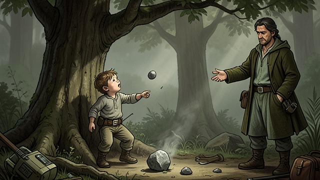 The Rock Paradox from "The Dispossessed". A Child’s Impossible Rock An intuition of time Shevek argues that a thrown rock must always have some distance left before reaching a tree.