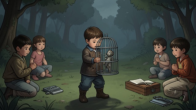 The Prison Game from "The Dispossessed". Children Test Coercion An experiment in confinement Tirin helps build a cell and proposes locking Kadagv inside.