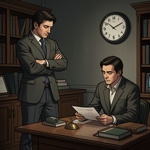 Command Versus Jurisdiction from "Blow Out". This flow follows the professional conflict between Joanne Stuart and Nigel Fox as authority, ego, and urgency compete.