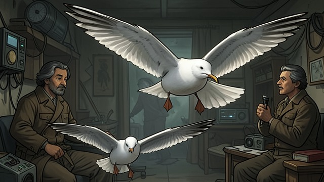 Aerial Discovery from "Jonathan Livingston Seagull". Flight Becomes Art Learning Control Jonathan discovers that tiny changes in a wingtip can shape a turn, while larger movements can send him into a spin.