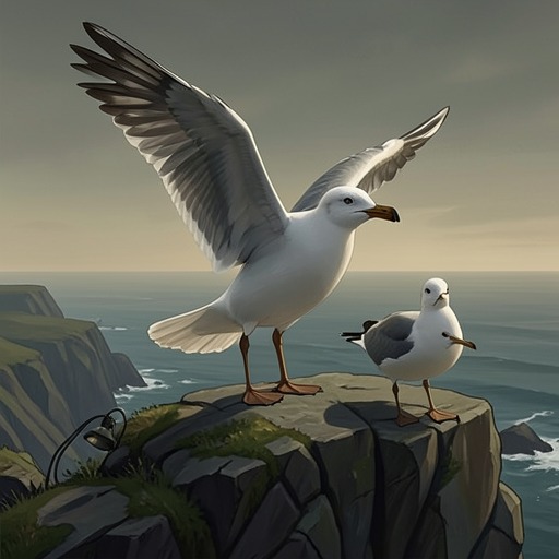 Jonathan and Chiang from "Jonathan Livingston Seagull". The relationship between Jonathan and Chiang moves from instruction in perfection to a parting challenge that reshapes Jonathan’s purpose.