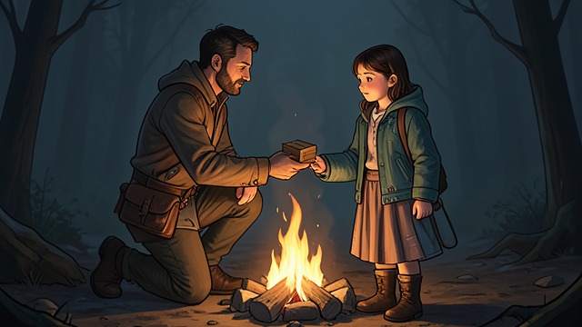 The Camp Farewell from "The Door into Summer". The Camp Farewell A visit before sleep Dan returns to Ricky with Pete and tells her that he must enter cold sleep for thirty years.