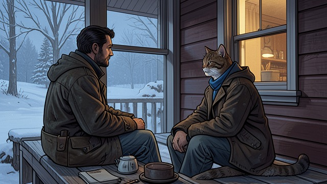 A Shared Household from "The Door into Summer". A Shared Household Mutual routines Pete depends on Dan for food, shelter, and access to the outdoors, while Dan treats the cat as a companion with distinct…