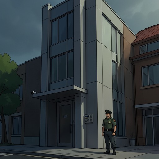 The Fortified Building from "The Cuckoo's Calling". The apparent security of 18 Kentigern Gardens conceals a route that a person already inside can exploit.