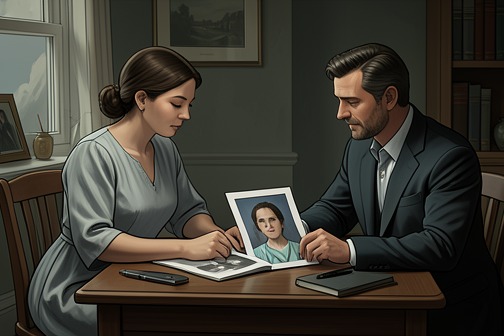 Discovery that Olivia Hunter is Candace Potter from "The Innocent". The discovery that Olivia Hunter is Candace Potter turns an apparent murder identification into a revelation of survival and assumed identity.