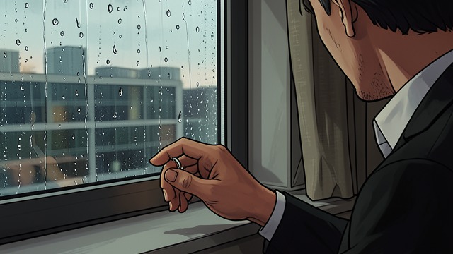 Rain on the Window from "The Innocent". Rain on the Window A Weather Clue Matt notices raindrops on the hotel-room window in Talley’s photograph.