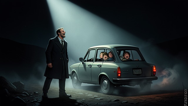 The Final Image from "The Spy Who Came in from the Cold". Innocence Recalled A mind under fire As he is shot, Leamas sees again the small car and its waving children.
