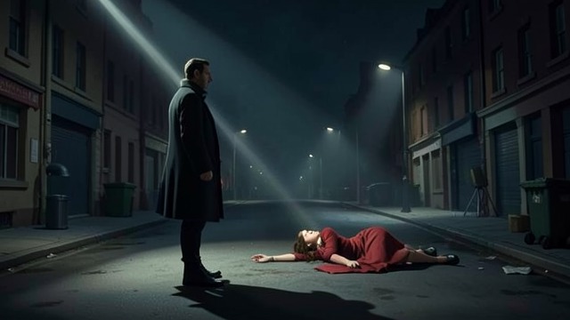 Liz in the Searchlights from "The Spy Who Came in from the Cold". A Familiar Catastrophe The crisis repeats The searchlights and gunfire reproduce the helplessness Leamas felt at the roadside and at Karl’s escape.