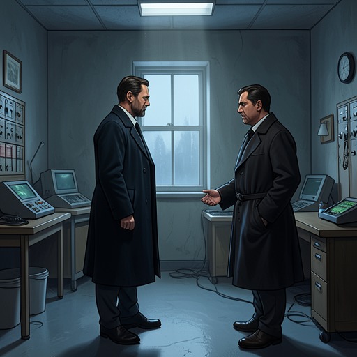 The Defection East from "The Spy Who Came in from the Cold". This thread follows Leamas from a manufactured approach by hostile agents through interrogation and into the East German political struggle.