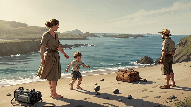 The Memory on the Beach from "To the Lighthouse". A Scene Preserved Recollection Lily remembers Mrs Ramsay sitting on the beach while she and Tansley throw stones.