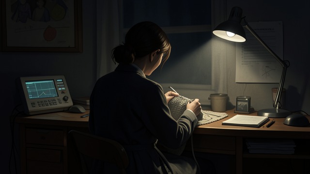 A Private Interval from "To the Lighthouse". A Self Apart Withdrawal Alone with her knitting, Mrs Ramsay briefly experiences herself as a hidden core of darkness beyond her social roles.