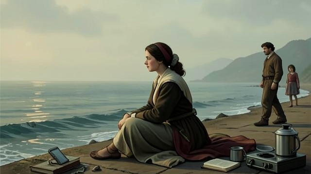 The Memory of the Beach from "To the Lighthouse". A Moment Survives Recollection Lily remembers Mrs Ramsay sitting by the shore while she and Tansley throw stones.