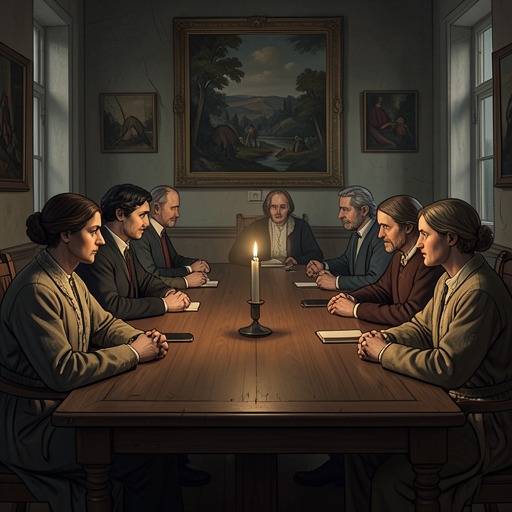 The Dinner That Brings People Together from "To the Lighthouse". Mrs Ramsay’s dinner party struggles through delay and social discomfort before food, candlelight, and shared attention create a fragile moment of unity.