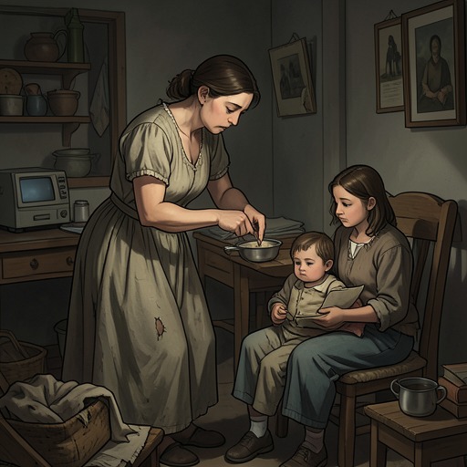 Mrs Ramsay’s Care and Bereavement from "To the Lighthouse". Mrs Ramsay’s sustaining domestic care shapes the family’s life, while her death leaves a profound absence that the house and survivors cannot repair.