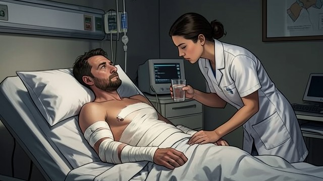 After the Captivity from "Casino Royale". After the Captivity A damaged return Bond awakens in a nursing home, physically bound by treatment and mentally reluctant to re-enter the world.