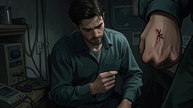 The Mark on the Hand from "Casino Royale". The Mark on the Hand A visible warning The SMERSH operative cuts a symbol into Bond’s hand and calls him a spy.