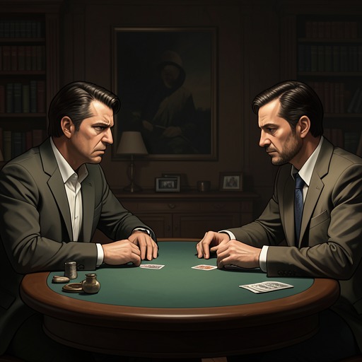 The Rivalry at the Green Table from "Casino Royale". This flow tracks the changing balance between Bond and Le Chiffre as their gambling duel turns into a struggle for survival.