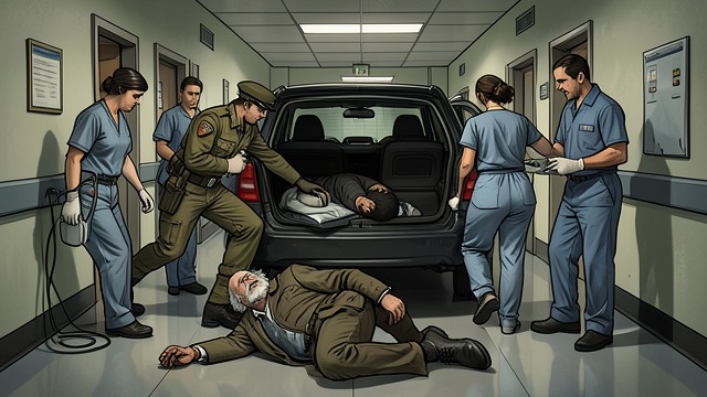 路上的陌生人,《《奥尔豪斯》》中的场景。男人死了 突然恶化 老人再次倒下,士兵急忙把他扶进车里。他们开车把老人送到医院,医护人员迅速而熟练地接手救治。 未知的结局 士兵后来告诉赫普纳,那个男人死了。赫普纳以前也遇到过死亡,但这一次,陌生人的死与他自己选择留下来帮忙有关。