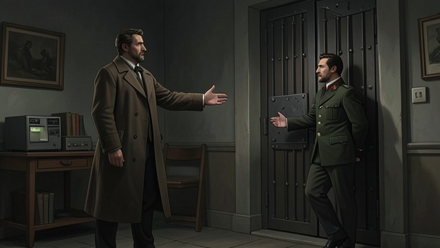 Taken to the Examination from "Auerhaus". Taken to the Examination Police at the House Bogatzki arrives before dawn and explains that Höppner must attend the examination.