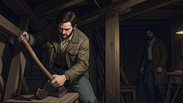 The Absent Tool from "Auerhaus". The Absent Tool A Search in the Cellar Frieder’s father looks for the axe after receiving a load of wood and eventually discovers his son instead.