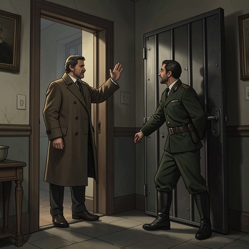 The Conscription Battle from "Auerhaus". The narrator’s resistance to compulsory service escalates from avoidance into an improvised escape through Frieder’s intervention.
