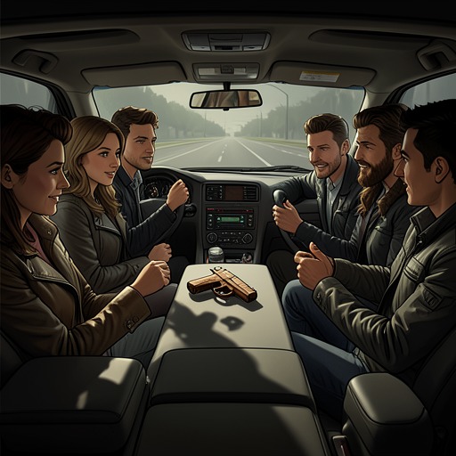 The Fake Gun Becomes Real from "Auerhaus". An episode of playful pretend violence crosses into a genuine police emergency and permanently changes how the friends understand their games.