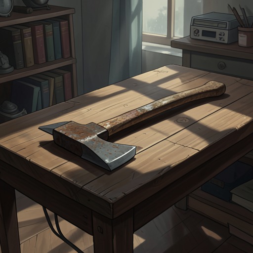 The Missing Axe from "Auerhaus". The borrowed axe shifts from a practical tool into a recurring symbol of chance, risk, memory, and unfinished business.