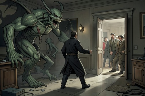 The Creatures Face Judgment from "The Last Battle". Dragons, giant lizards, and other monsters descended into Narnia, while its surviving creatures rushed toward Aslan.