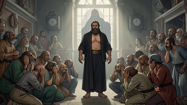 Fear Silences the Crowd from "The Last Battle". Fear Silences the Crowd A Plea for Protection The Beasts beg Shift to stand between them and Aslan, accepting the Ape as their only interpreter.