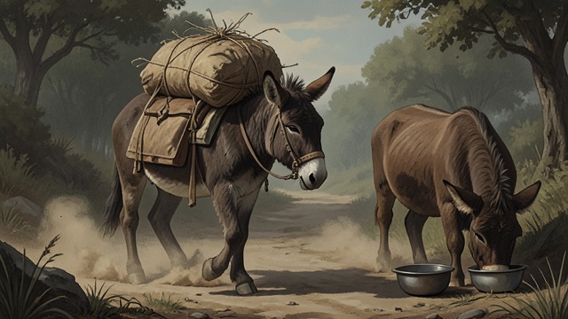 The Obedient Companion from "The Last Battle". The Obedient Companion Unequal Friendship Puzzle carries supplies and performs the labor while Shift claims the best food and calls the arrangement fair.
