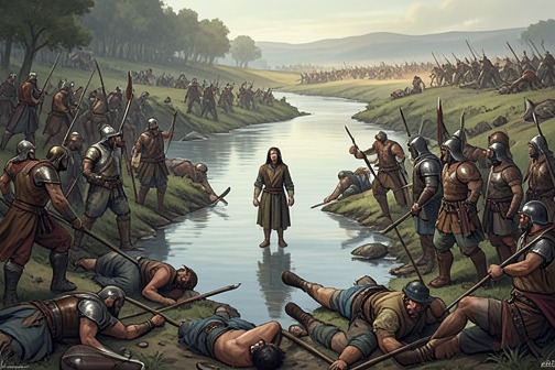 卡舒纳河之战 from "The Deer King". The Battle of the Kashuna River was the final catastrophe of the Lone Antlers’ resistance to Zolian expansion: the Gansa warrior band was wiped out, while its…