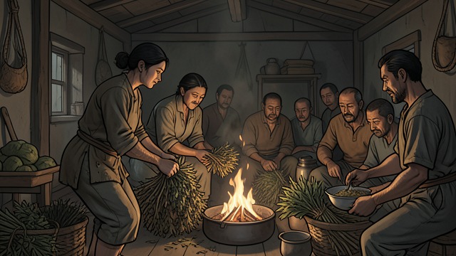 范与托马的伙伴关系,《鹿王》中的场景。共同劳作与栖身之所 有条件的接纳 托马带范和尤娜回到家中。奥玛无法保证他们能永久留下,但允许他们暂住,并与他们分享家中所剩不多的东西。 劳作中建立友谊 范帮助一家人为冬季做准备,并教他们饲养飞鹿。托马最初的恐惧逐渐让位于合作,他们携手努力求生。