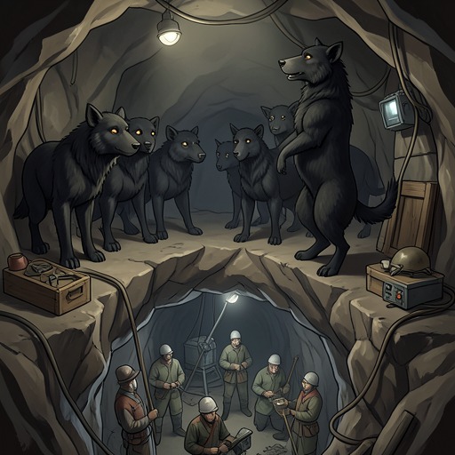 The Salt Mine Disaster from "The Deer King". The salt mine’s apparent animal attack becomes the first visible sign of a deliberate and far-reaching disease crisis.