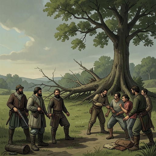 The Ambush at Makokan’s Home from "The Deer King". The journey to investigate the Kinma Handlers ends in an ambush that brings Makokan face-to-face with the family past he has avoided.
