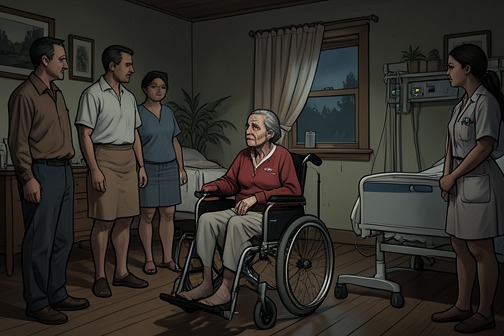 Kate Ryan's Return Home for Hospice Care from "Firefly Lane". Kate Ryan's return home for hospice care is the turning point at which treatment gives way to the work of living her remaining time among the people she loves.