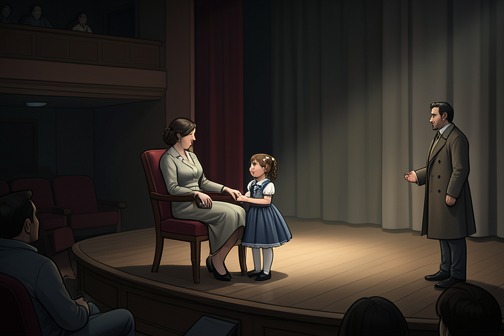 Kate Watches Marah's Summer Play from "Firefly Lane". As Kate's strength ebbs under terminal cancer, she makes it to Marah's summer play with Tully beside her.