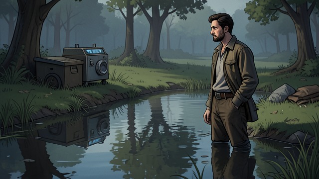 An Image Without a Person from "Blind Willow, Sleeping Woman". A Concept Arrives The phrase appears The narrator feels “poor aunt” enter his mind beside a pond. No actual aunt is present to explain the thought.