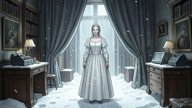 Completeness in the Future from "Blind Willow, Sleeping Woman". Perfection Without Relief Time squeezes the figure The narrator imagines time pressing a poor aunt into a perfect, frozen form.