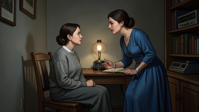 The Counselor’s Attention from "Blind Willow, Sleeping Woman". A Life Heard Carefully A modest counseling room Tetsuko Sakaki welcomes Mizuki and listens to her account without rushing to judgment.