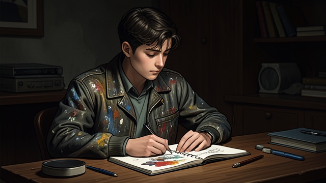 Two Solitary Men from "Blind Willow, Sleeping Woman". Distance as a Family Habit A self-sufficient son Tony is teased for his name and turns toward solitary drawing.