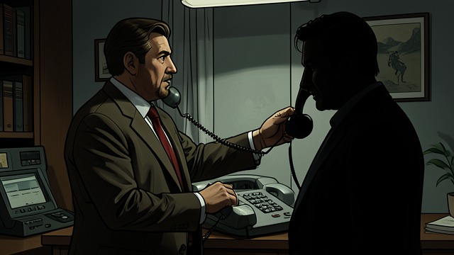 A Voice on the Phone from "Blind Willow, Sleeping Woman". The Daily Call A name, then silence An unknown man calls, says the illustrator’s name, and hangs up. The same pattern recurs once each day.