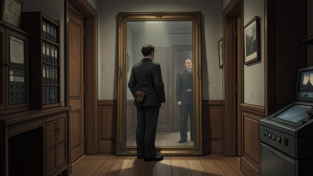The Reflection Appears from "Blind Willow, Sleeping Woman". A Mirror in the Hall A sudden fright A full-length mirror seems to have appeared by the entrance.